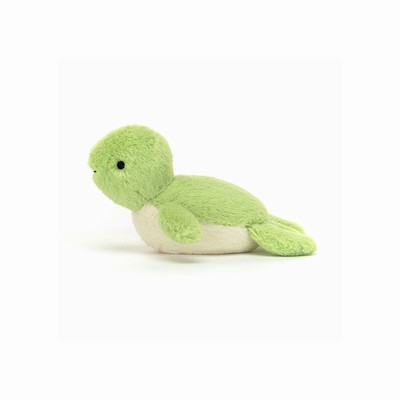 Jellycat Fluffy Turtle New Zealand | QXVWI9172